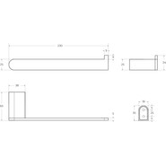 Полотенцедержатель Cezares Stylus STYLUS-TH02-01, Цвет производителя: хром фото 3