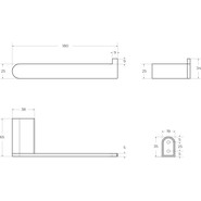 Держатель для туалетной бумаги Cezares Stylus STYLUS-PH-01 фото 2