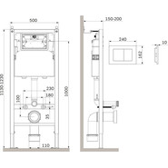 Инсталляция для подвесного унитаза Am.Pm PrimeFit S I012709.0238 фото 2