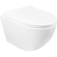 Инсталляция с подвесным унитазом комплект: TECEbase 2.0 9400412 с подвесным безободковым унитазом Azario Gloria AZ-2003 сиденье микролифт, крепление, кнопка смыва хром глянцевый фото 2