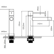 Смеситель для раковины Vincea Aspire VBF-4AS01GM, вороненая сталь фото 3