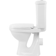 Унитаз-компакт Оскольская керамика Суперкомпакт Стандарт (горизонтальный выпуск) с полипропиленовой крышкой 44901110522 фото 3