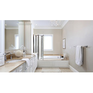 Шторка для ванны CeruttiSpa 130 см Bouna, хром/матовое фото 