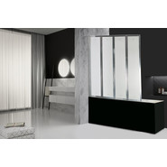 Шторка для ванны CeruttiSpa 130 см Bouna, хром/матовое фото 2