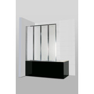 Шторка для ванны CeruttiSpa 130 см Bouna, хром/матовое фото 3