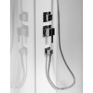 Душевая кабина CeruttiSpa 90х90 см Bella T, хром/прозрачное фото 6