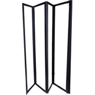 Шторка для ванны CeruttiSpa 130 см BOUNA-B, чёрный/прозрачное фото 4