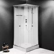 Душевая кабина Am.Pm X-Joy 90x90 см W94C-403-090MT, серебристый/прозрачное фото 2