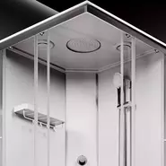 Душевая кабина Am.Pm X-Joy 90x90 см W94C-403-090MT, серебристый/прозрачное фото 3