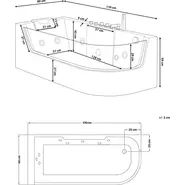 Ванна гидромассажная CeruttiSpa C-403A L 170х80 см фото 5