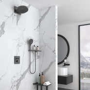 Душевая система для душа с термостатом Vincea Inspire VSFW-3I21MT1RGM, вороненая сталь фото 