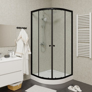 Душевое ограждение Parly 90х90 см ZE911B, хром/прозрачное фото 