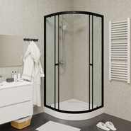 Душевое ограждение Parly 90х90 см ZE911B, хром/прозрачное фото 2