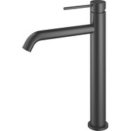 Смеситель для раковины высокий Vincea City VBF-2C2MB, чёрный фото 