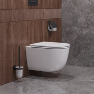 Унитаз подвесной безободковый Cezares Relax-Tor CZR-3806-53-TH-TOR/SC с крышкой микролифт (система смыва Торнадо) фото 6