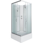 Душевая кабина Niagara Classic 90x90 см NG-1108-14BK, серебро/матовое (безсиликоновая сборка) фото 