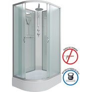 Душевая кабина Niagara Classic 100x80 см NG-33084-14RBKT, серебро/матовое (безсиликоновая сборка) фото 2