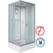 Душевая кабина Niagara Classic 100x80 см NG-33084-14Q, серебро/матовое (безсиликоновая сборка) фото 2