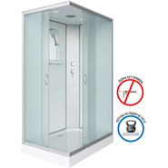 Душевая кабина Niagara Classic 100x80 см NG-43085-14Q, серебро/матовое (безсиликоновая сборка) фото 2