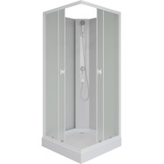 Душевая кабина Niagara Promo 90x90 см P90/13Q/MT/BK, белый/матовое (безсиликоновая сборка) фото 2