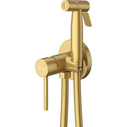 Набор для гигиенического душа Cezares RELAX-DIF-BORO (со скрытой частью), брашированное золото, Цвет производителя: брашированное золото фото 