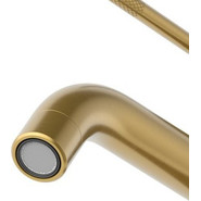 Смеситель для раковины Cezares RELAX-LS1-BORO, брашированное золото, Цвет производителя: брашированное золото фото 4