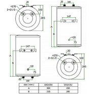 Водонагреватель (бойлер) Azario AZW 15 LUX на 15 л фото 5