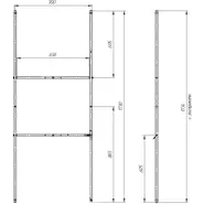 Каркас для ванны 1Marka ПУ 180x75 см фото 2