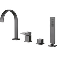 Смеситель для ванны Abber Wasserfall AF8613NG, никель, Цвет производителя: никель фото 