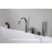 Смеситель для ванны Abber Wasserfall AF8613NG, никель, Цвет производителя: никель фото 2