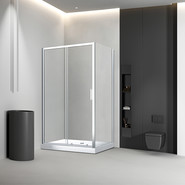 Душевое ограждение Veconi Rovigo 125x90 см RV046-12590-01-C5, хром/прозрачное фото 