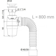 Сифон для раковины Wirquin Neo 30987065 фото 2