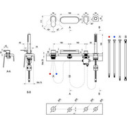 Смеситель для ванны Ravak Chrome 025.20BL X070445, чёрный фото 5