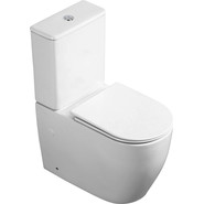 Унитаз-компакт безободковый Azario BONELLE AZ-1229A с крышкой микролифт (система смыва торнадо) фото 2