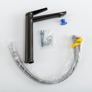 Смеситель для раковины высокий Cezares LINER-LC-GM-W0, оружейная сталь фото 2