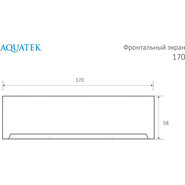 Панель фронтальная Aquatek Ника/Либра/Лайма/София 170 фото 5
