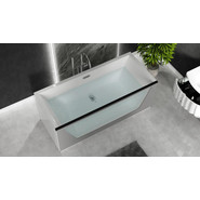Ванна отдельностоящая Aima Neo 170x75 см (стекло серое матовое) фото 