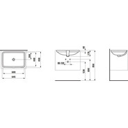 Раковина врезная под столешницу Laufen Pro S 65 см 8.1196.5.000.109.1 фото 5
