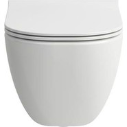 Унитаз подвесной безободковый Laufen Basal Combipack 8.66E1.0.000.000.1 с тонкой крышкой микролифт фото 3