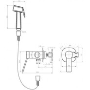 Набор для гигиенического душа BelBagno ALBANO-HGN-CRM фото 2