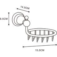 Мыльница Azario Elvia AZ-91109G, цвет золото фото 2