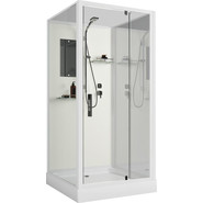 Душевая кабина Niagara Standart 100x100 см ST100/15Q/BK, белый/прозрачное фото 2