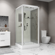 Душевая кабина Niagara Standart 80x80 см ST80/15Q, белый/прозрачное фото 