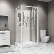 Душевая кабина Niagara Standart 90x90 см ST90/15Q/BK, белый/прозрачное фото 2