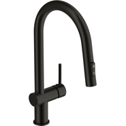 Смеситель для кухни Cersanit Brasko A68225, чёрный фото 