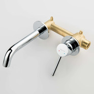 Смеситель для раковины настенный Aquatek Европа AQ1313CR, Цвет производителя: хром фото 3