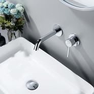 Смеситель для раковины настенный Aquatek Европа AQ1313CR, Цвет производителя: хром фото 4