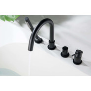 Смеситель для ванны Aquatek Европа AQ1348MB, чёрный матовый, Цвет производителя: чёрный матовый фото 4