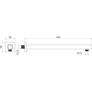 Кронштейн стеновой для верхнего душа Aquatek AQ2177CR фото 4