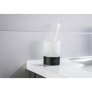 Стакан для зубных щеток Aquatek Лира AQ4428MB, цвет чёрный матовый фото 3